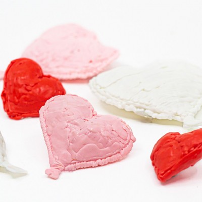 Трафарет для 3D ручки:  Повітряні кульки - сердечка / Heart Balloons